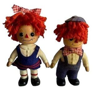 Raggedy Ann & Andy Coin Bank Royalty Industries Vintage Piggy Bank